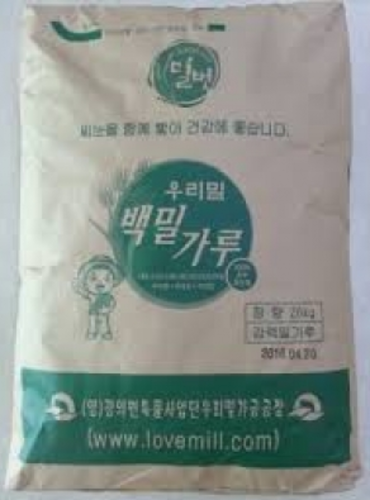 전남 구례, 우리밀가공공장 - 밀벗 우리밀 백밀가루 20kg
