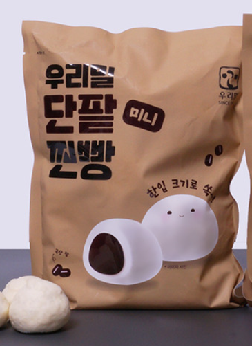 우리밀 미니찐빵 단팥 4봉(500g x 4개)